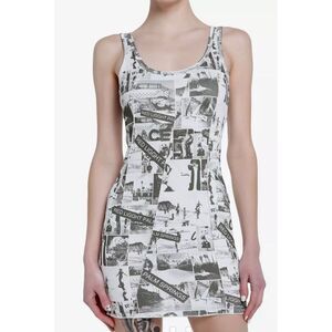Pretty Garbage Vintage Photo Bodycon Dress Size Small Nwt